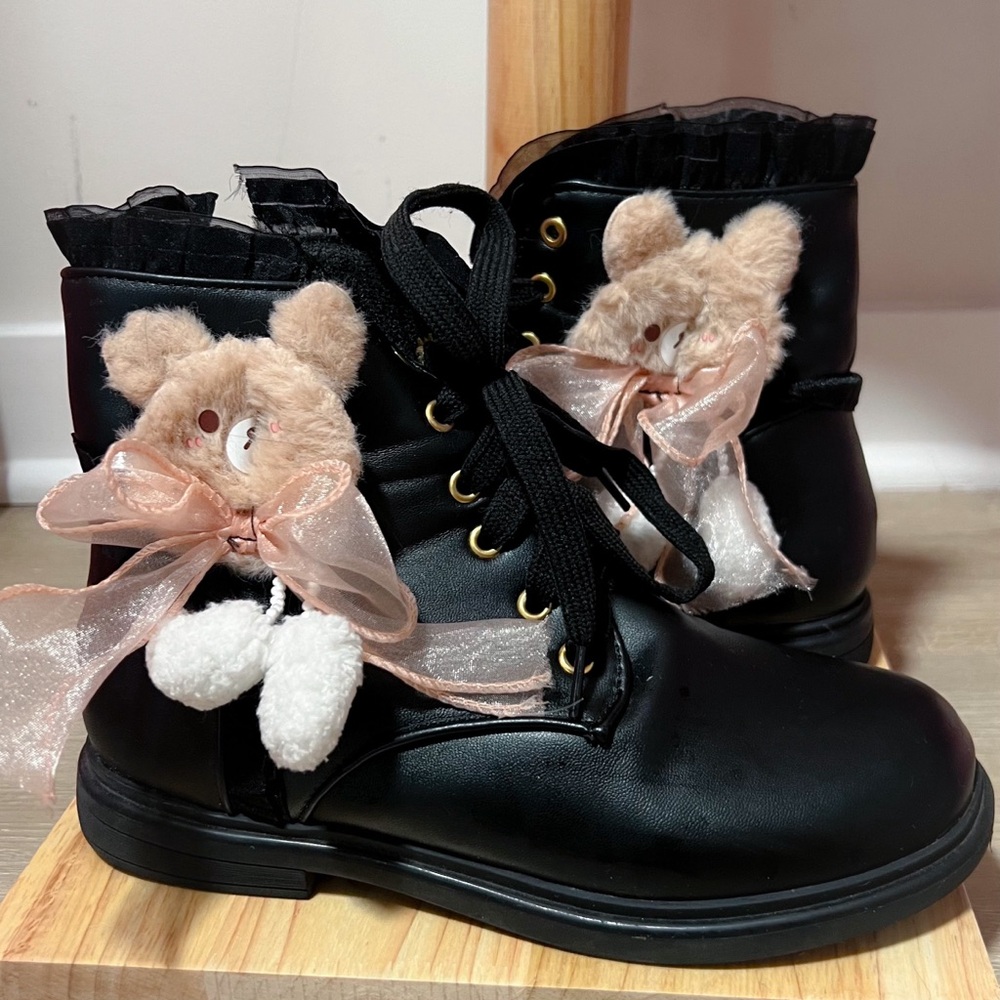 Lolita teddy bear boots